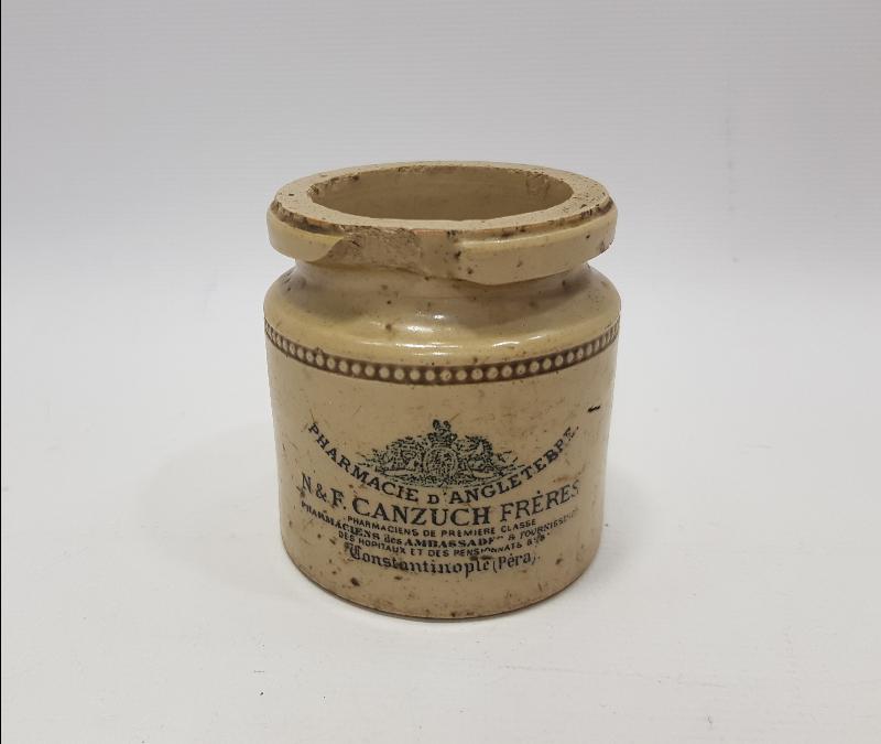 OSMANLI DÖNEMİ CANZUCH FRERES CONSTANTINOPLE İLAÇ ŞİŞESİ