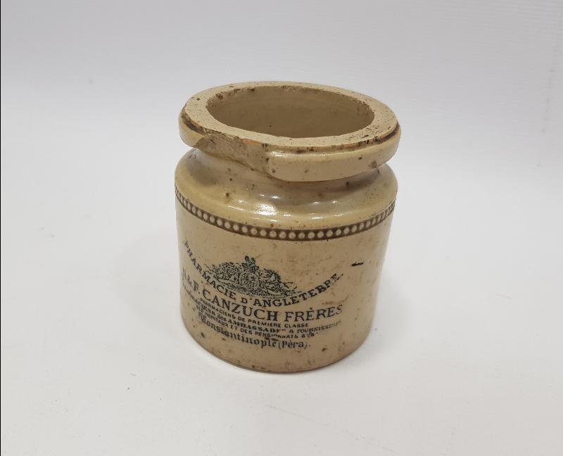 OSMANLI DÖNEMİ CANZUCH FRERES CONSTANTINOPLE İLAÇ ŞİŞESİ