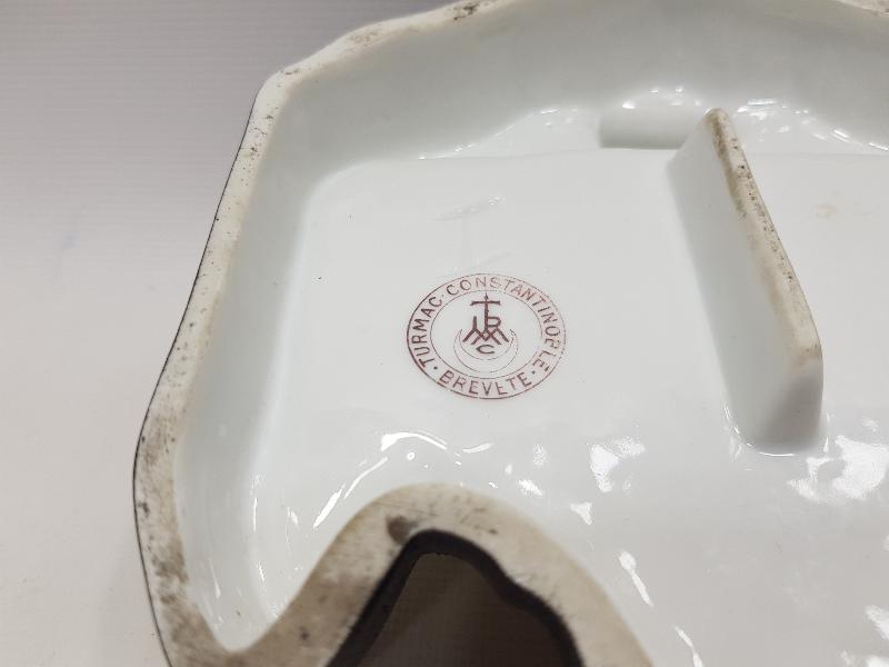 OSMANLI DÖNEMİ CONSTANTINOPLE DAMGALI TURMAC PORSELEN KALEMLİK