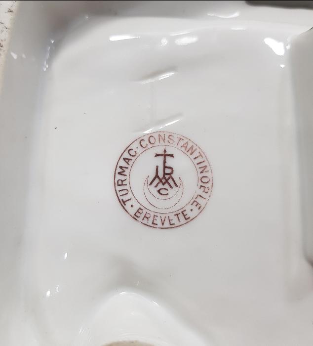 OSMANLI DÖNEMİ CONSTANTINOPLE DAMGALI TURMAC PORSELEN KALEMLİK