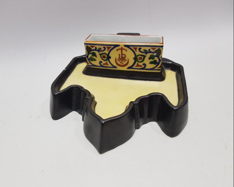 OSMANLI DÖNEMİ CONSTANTINOPLE DAMGALI TURMAC PORSELEN KALEMLİK