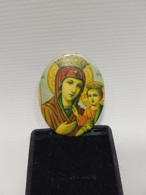 OSMANLI DÖNEMİ HAZRETİ MERYEM VE ÇOCUK İSA TEMALI İKONA