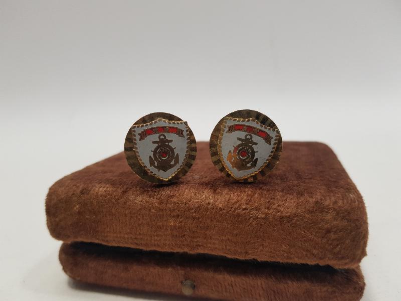 SAHİL GÜVENLİK TURGUTREİS-85 TATBİKATI ANISINA BİR ÇİFT KOL DÜĞMESİ