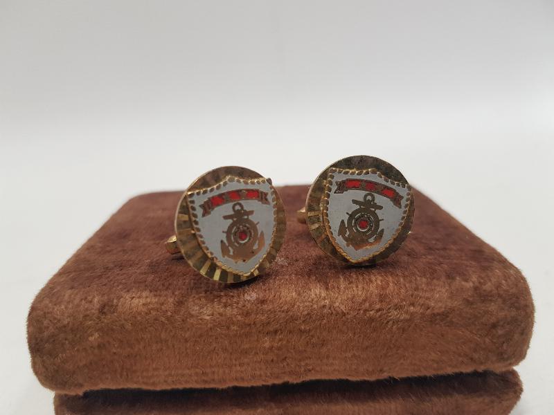 SAHİL GÜVENLİK TURGUTREİS-85 TATBİKATI ANISINA BİR ÇİFT KOL DÜĞMESİ