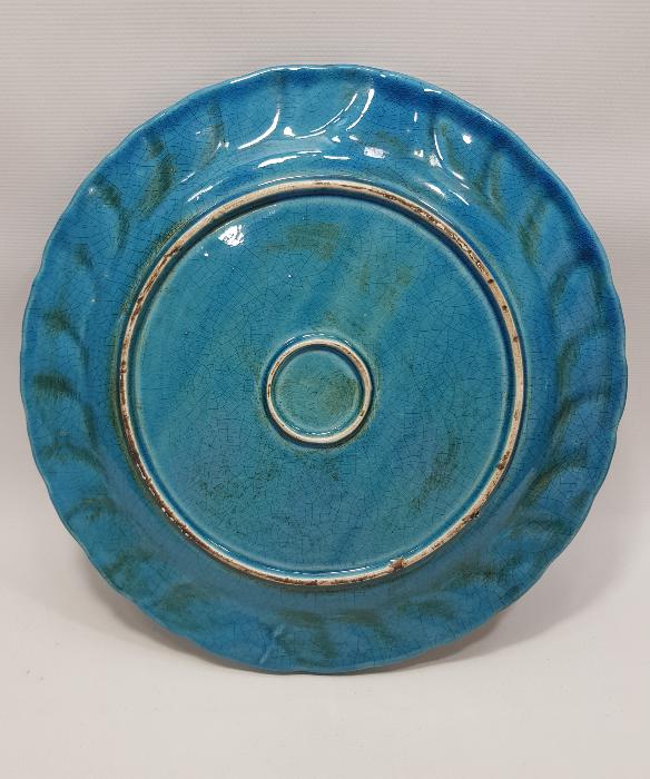 SANATÇI İŞİ ANTİKA SERAMİK KAHVE TEPSİSİ