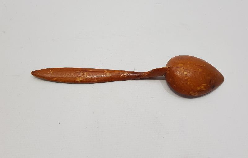 ÜZERİ OSMANLICA AFİYET OLSUN EFENDİM YAZILI AHŞAP KAŞIK