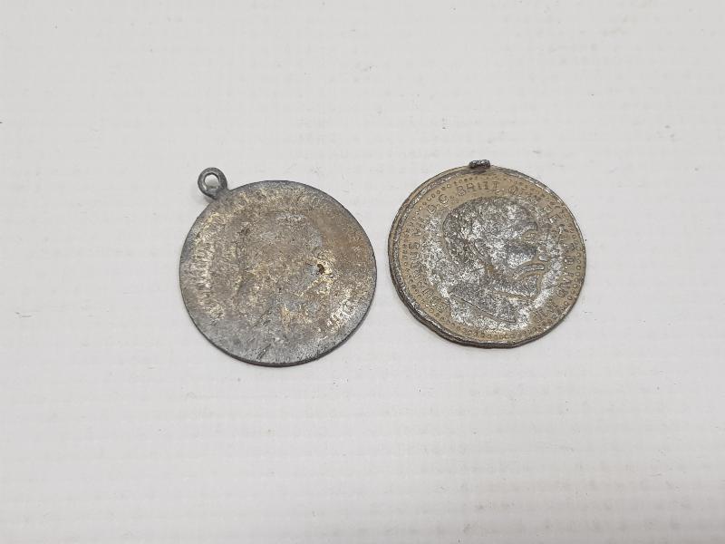 1908 TARİHLİ İKİ ADET MADALYON