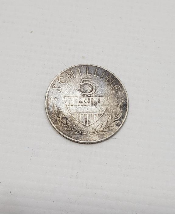 1960 AVUSTURYA 5 SCHILLING GÜMÜŞ PARA