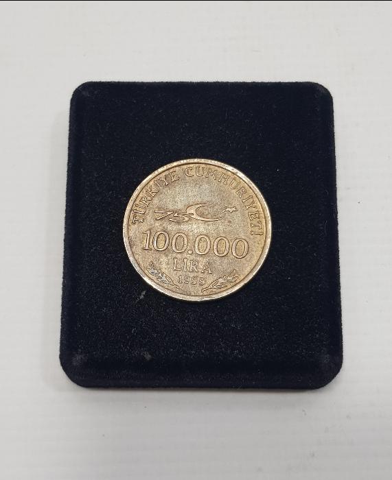 8,30 GRAM AĞIRLIKTA 1999 TARİHLİ NADİR EROR 100.000 LİRA