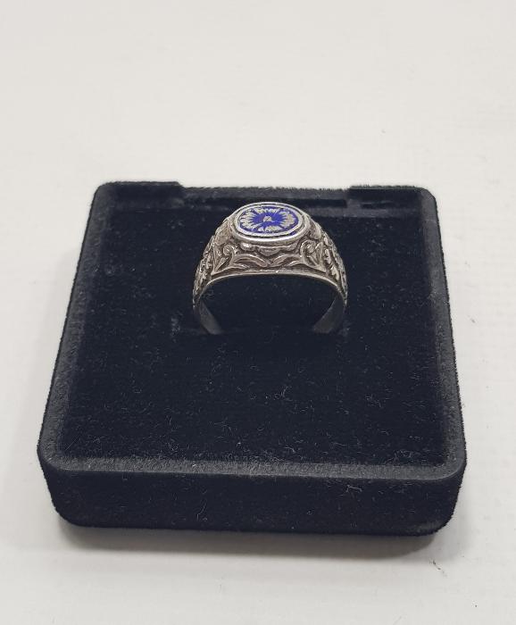 OSMANLI DÖNEMİ MİNELİ GÜMÜŞ YÜZÜK