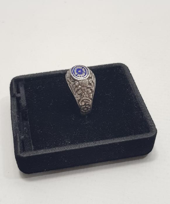 OSMANLI DÖNEMİ MİNELİ GÜMÜŞ YÜZÜK