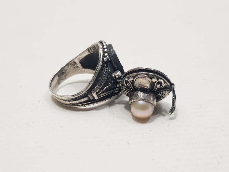 ÖZEL YAPIM GÜMÜŞ ZEHİR YÜZÜĞÜ