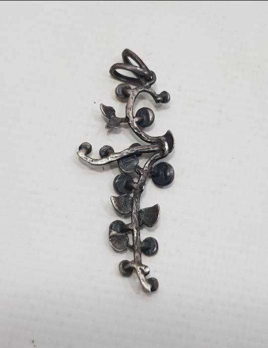 ÖZEL YAPIM NAZAR BONCUKLU GÜMÜŞ KOLYE UCU