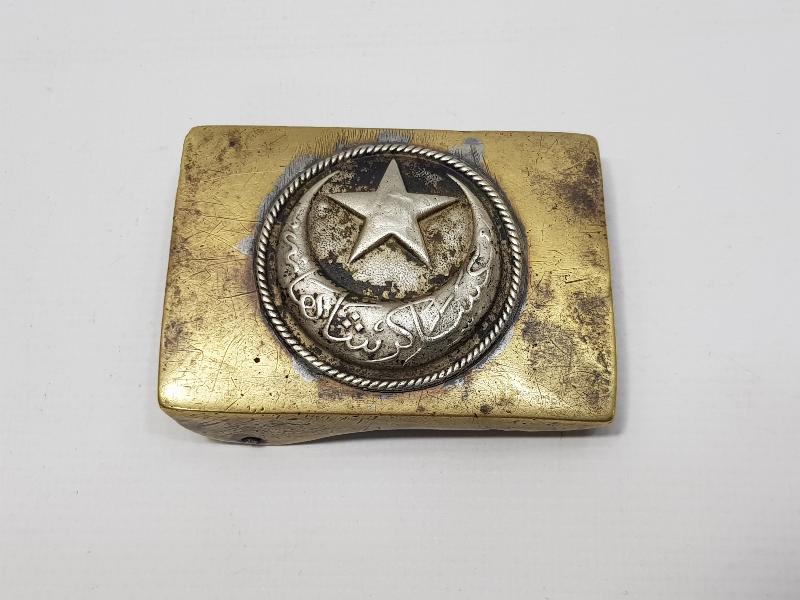 1. DÜNYA SAVAŞI DÖNEMİ ASAKİRİ ŞAHANE YAZILI OSMANLI SUBAY KEMER TOKASI