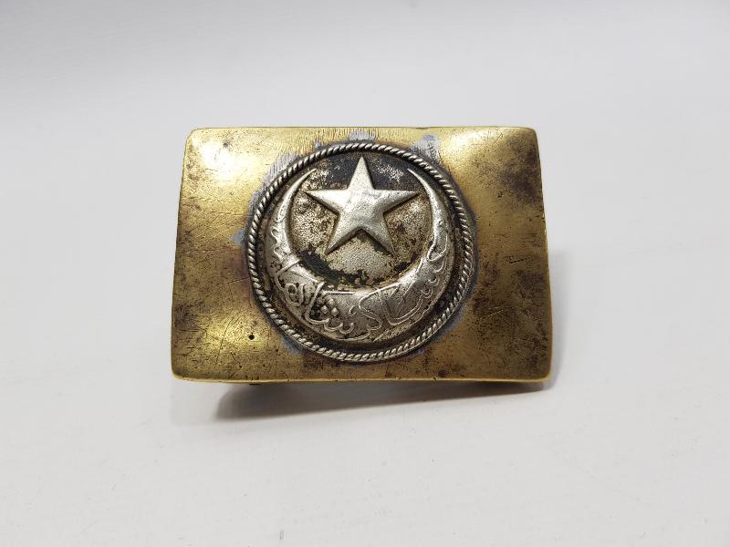 1. DÜNYA SAVAŞI DÖNEMİ ASAKİRİ ŞAHANE YAZILI OSMANLI SUBAY KEMER TOKASI