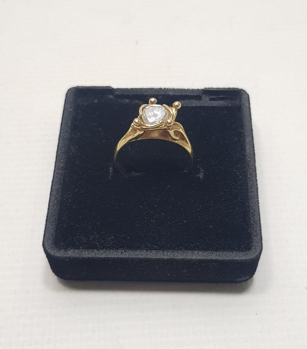 1930'LARDAN ZİRKON TAŞLI ÇOK FARKLI FORMDA YÜZÜK