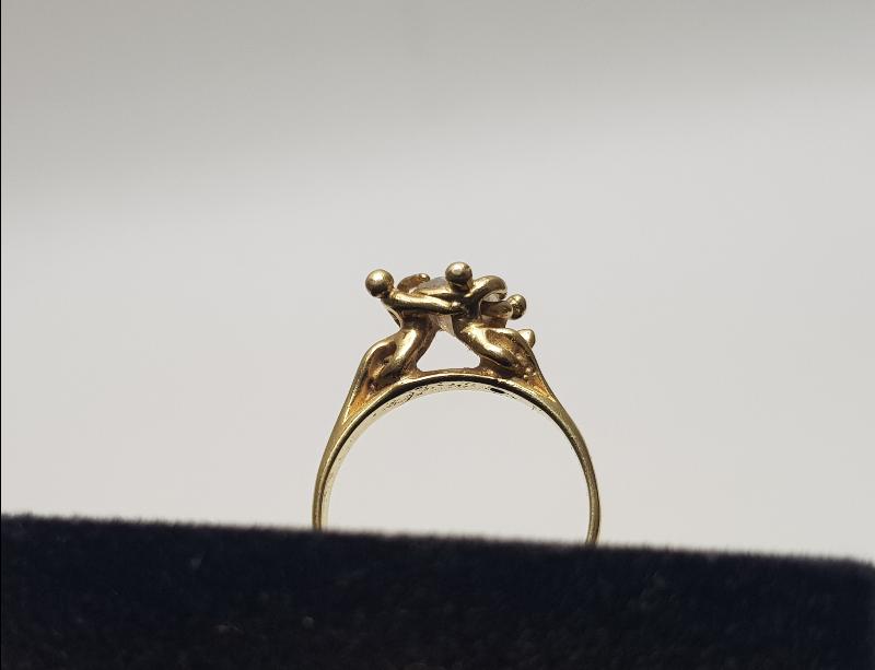 1930'LARDAN ZİRKON TAŞLI ÇOK FARKLI FORMDA YÜZÜK