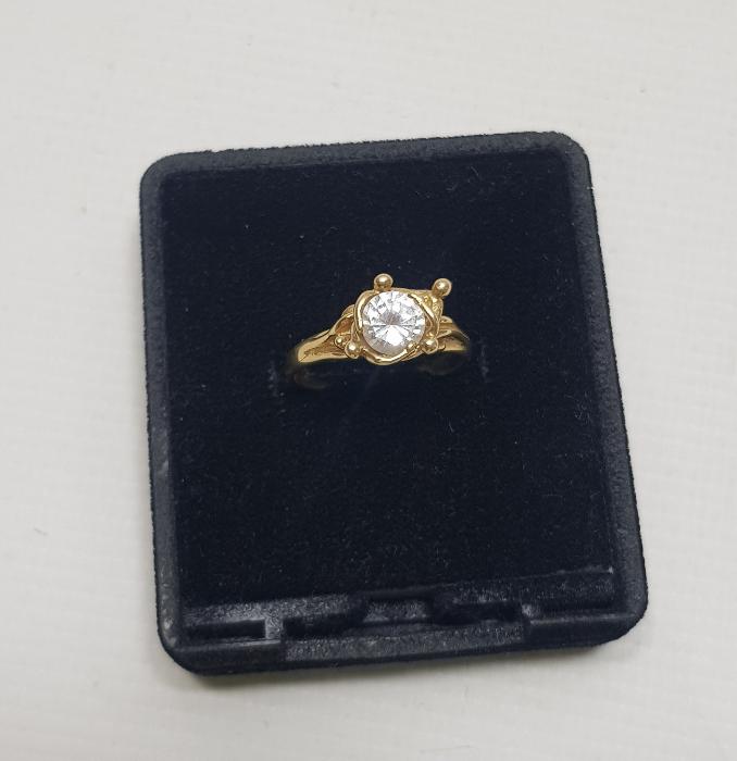 1930'LARDAN ZİRKON TAŞLI ÇOK FARKLI FORMDA YÜZÜK