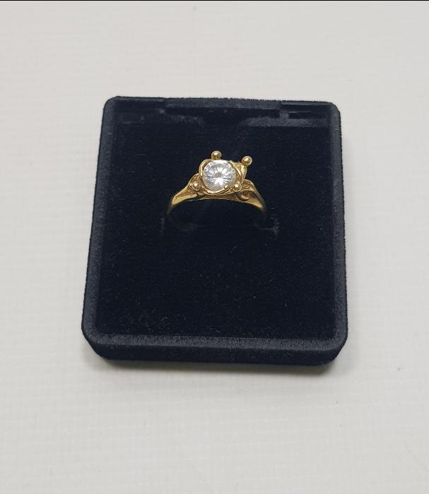 1930'LARDAN ZİRKON TAŞLI ÇOK FARKLI FORMDA YÜZÜK