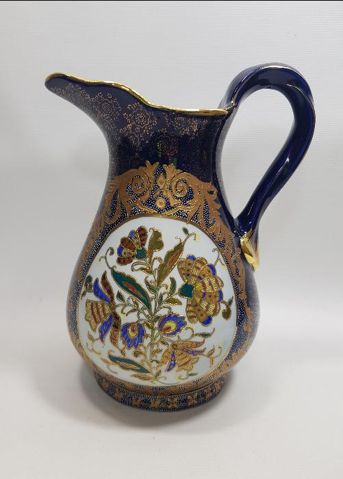 ANTİKA ALTIN YALDIZLI VE MİNELİ PORSELEN BANYO SETİ 