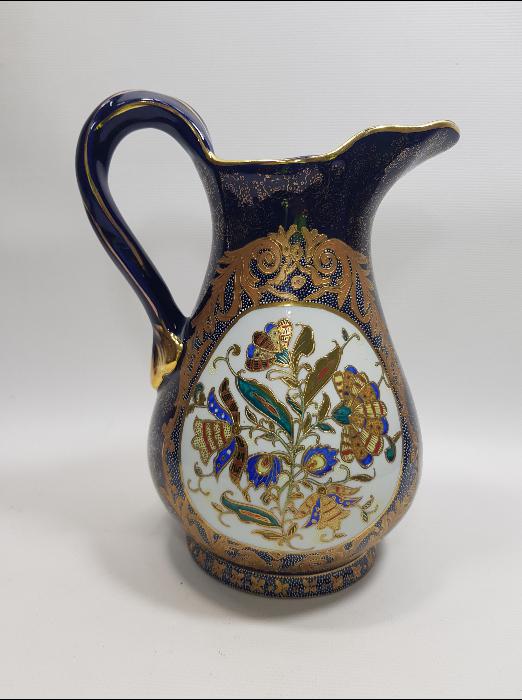 ANTİKA ALTIN YALDIZLI VE MİNELİ PORSELEN BANYO SETİ 