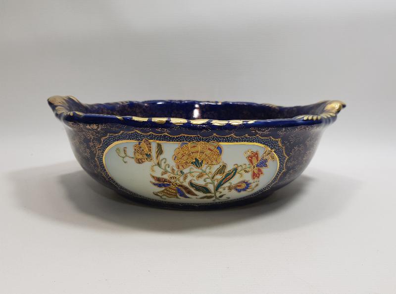 ANTİKA ALTIN YALDIZLI VE MİNELİ PORSELEN BANYO SETİ 