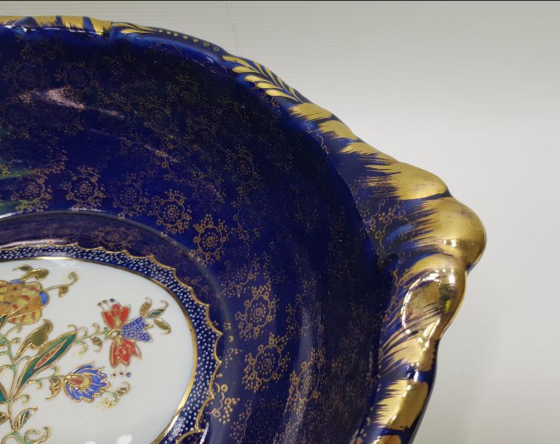 ANTİKA ALTIN YALDIZLI VE MİNELİ PORSELEN BANYO SETİ 