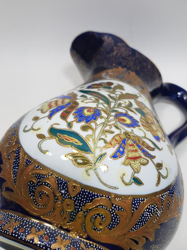 ANTİKA ALTIN YALDIZLI VE MİNELİ PORSELEN BANYO SETİ 