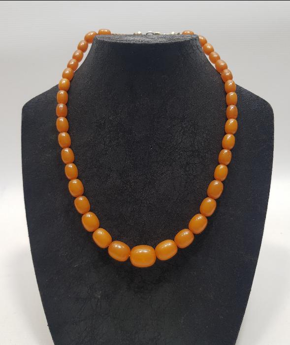 ANTİKA DAMLA KEHRİBAR GERDANLIK