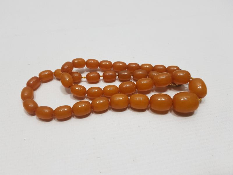 ANTİKA DAMLA KEHRİBAR GERDANLIK