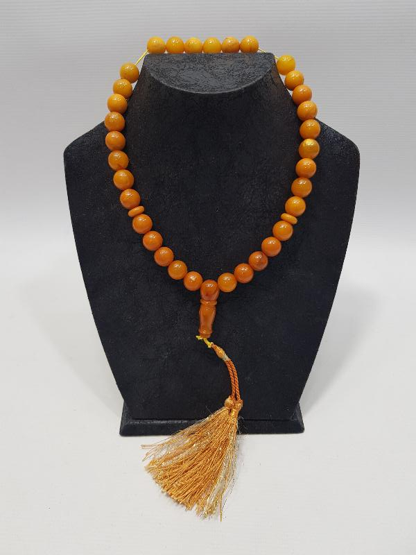 ANTİKA DAMLA KEHRİBAR TESPİH