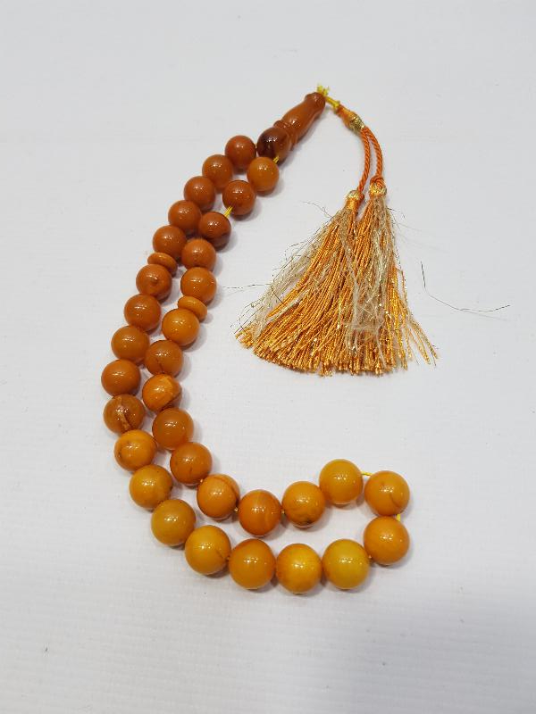 ANTİKA DAMLA KEHRİBAR TESPİH