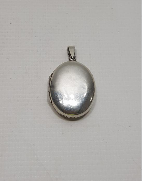 ANTİKA GÜMÜŞ RESİMLİK KOLYE UCU