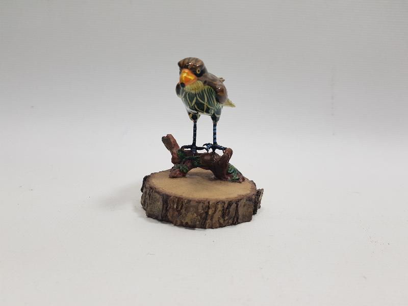 ANTİKA PAPIER MACHE KUŞ FİGÜRÜ