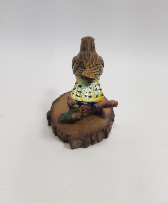 ANTİKA PAPIER MACHE KUŞ FİGÜRÜ