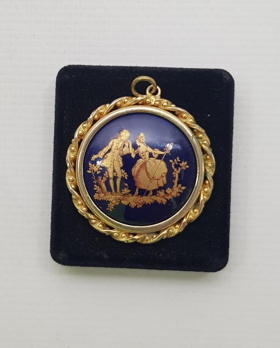 ART NOUVEAU LIMOGES PORSELEN KOLYE UCU