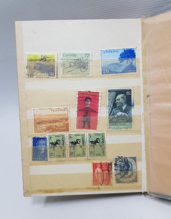 BİR ALBÜM DOLUSU ANTİKA PUL KOLEKSİYONU 