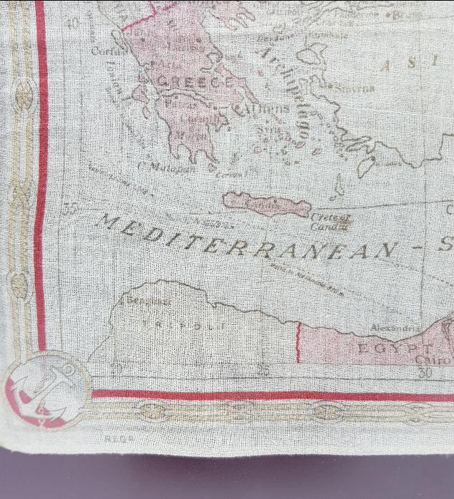 ÇANAKKALE SAVAŞI KONULU ÇOK NADİR HARİTA MENDİL