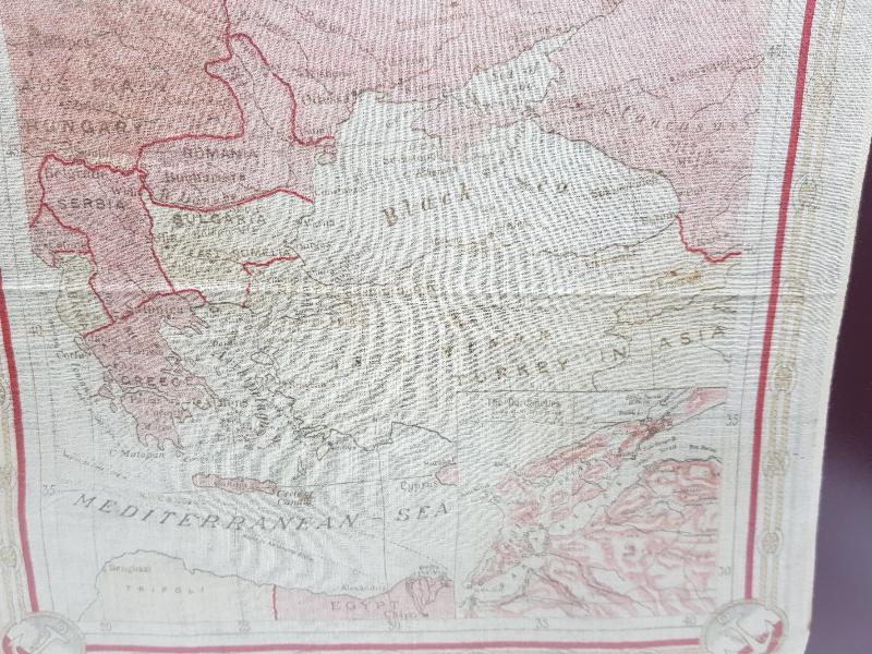 ÇANAKKALE SAVAŞI KONULU ÇOK NADİR HARİTA MENDİL