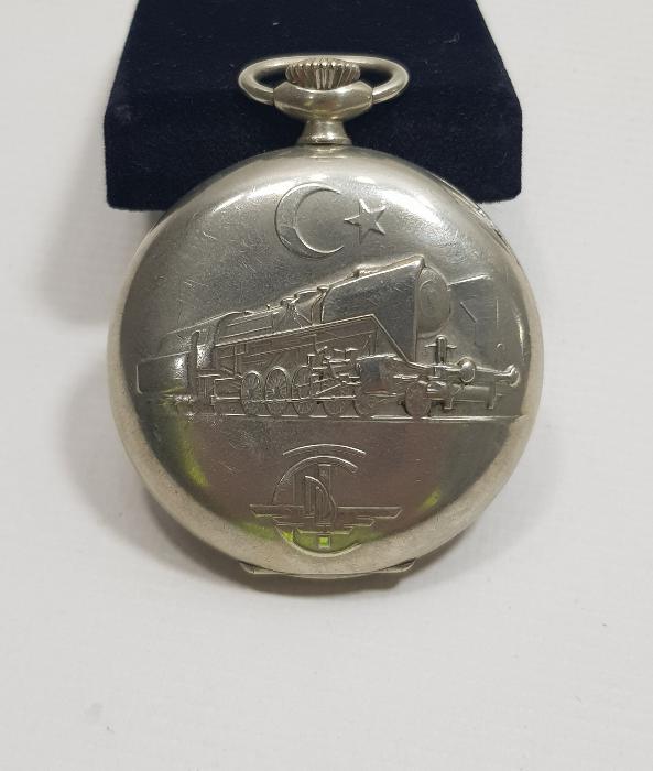 ÇİL KONDÜSYONDA TC DEVLET DEMİRYOLLARI ZENITH CEP SAATİ