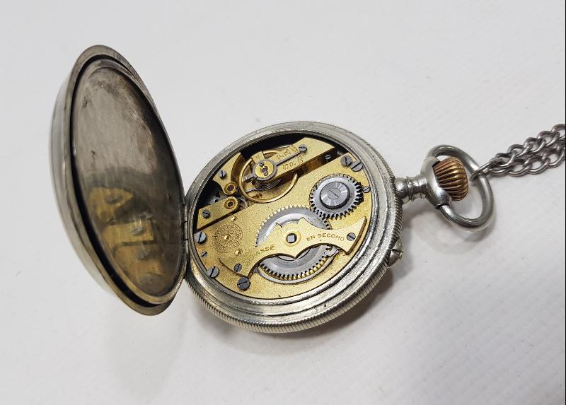 GRAVÜR KASA ANTİKA CEP SAATİ 