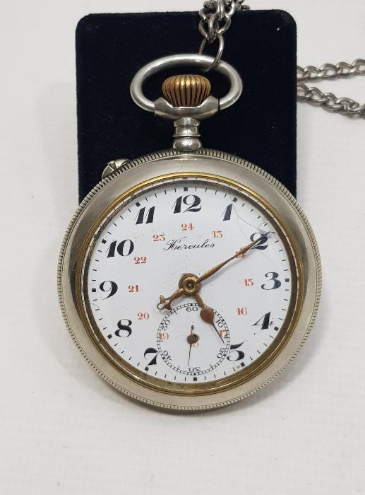 GRAVÜR KASA ANTİKA CEP SAATİ 