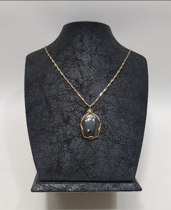 HEMATİT TAŞLI KOLYE