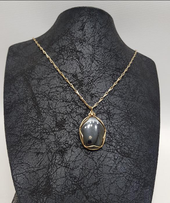 HEMATİT TAŞLI KOLYE