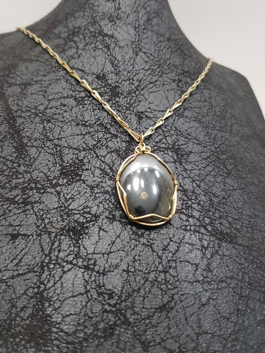 HEMATİT TAŞLI KOLYE