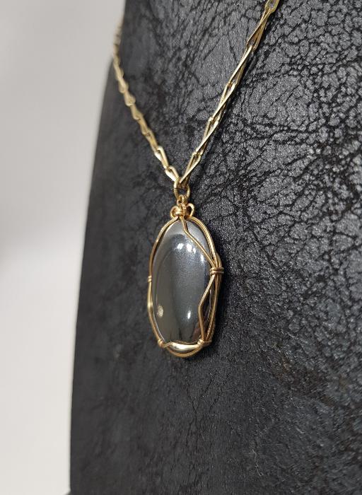 HEMATİT TAŞLI KOLYE