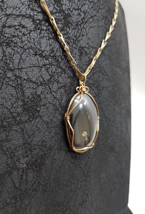 HEMATİT TAŞLI KOLYE