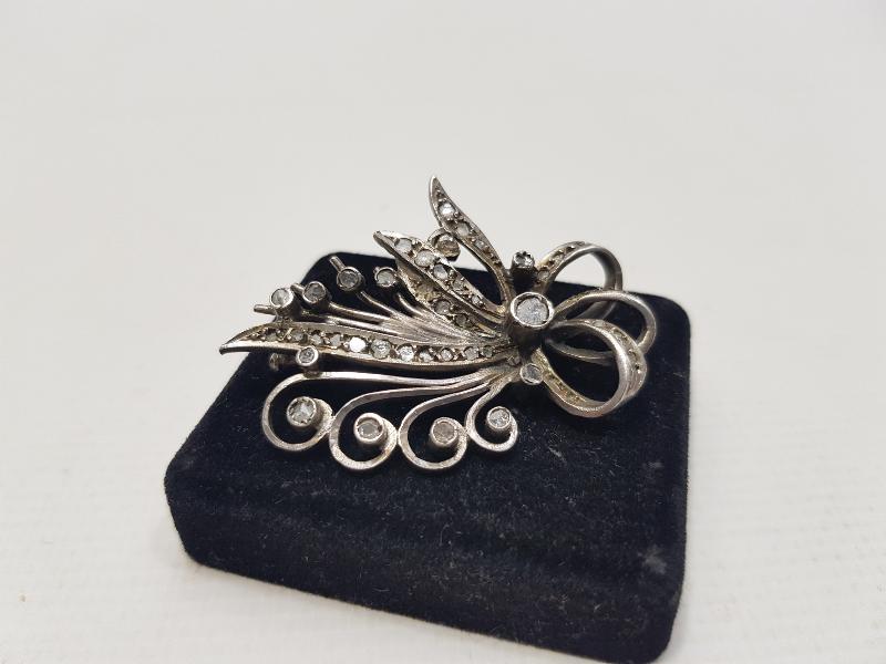 OSMANLI DÖNEMİ ANAYAR ALTIN ELMAS BROŞ