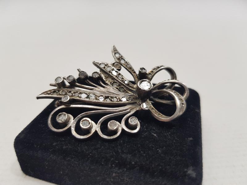 OSMANLI DÖNEMİ ANAYAR ALTIN ELMAS BROŞ