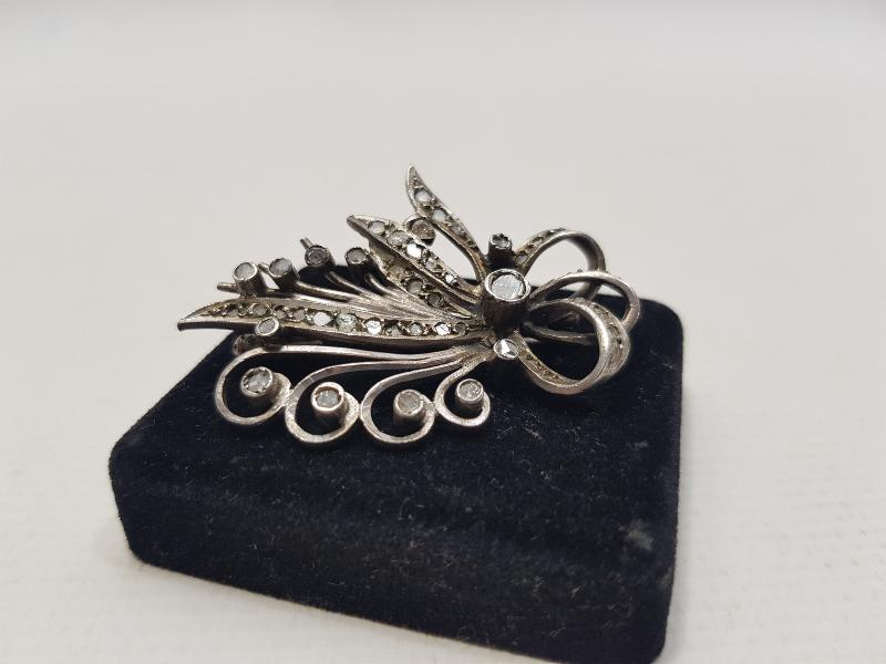 OSMANLI DÖNEMİ ANAYAR ALTIN ELMAS BROŞ